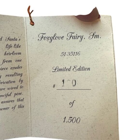 Mark Roberts 2002 Limited Edition Fairy Figurine With Glitter Flowers & Certific - Picture 7 of 15